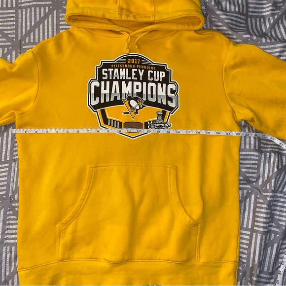 Pittsburg Penguins Stanley Cup Champions 2017 Hoodie Medium - Picture 5 of 6
